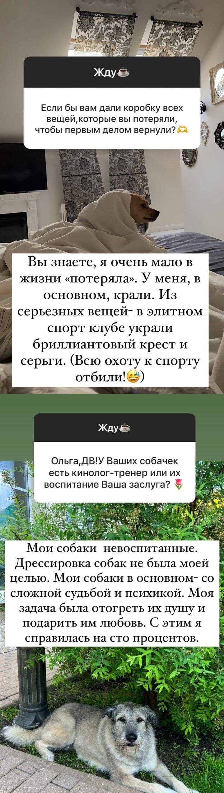 Пост Ольги Орловой вконтакте