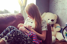 Даша Пынзарь выбирает грудное вскармливание